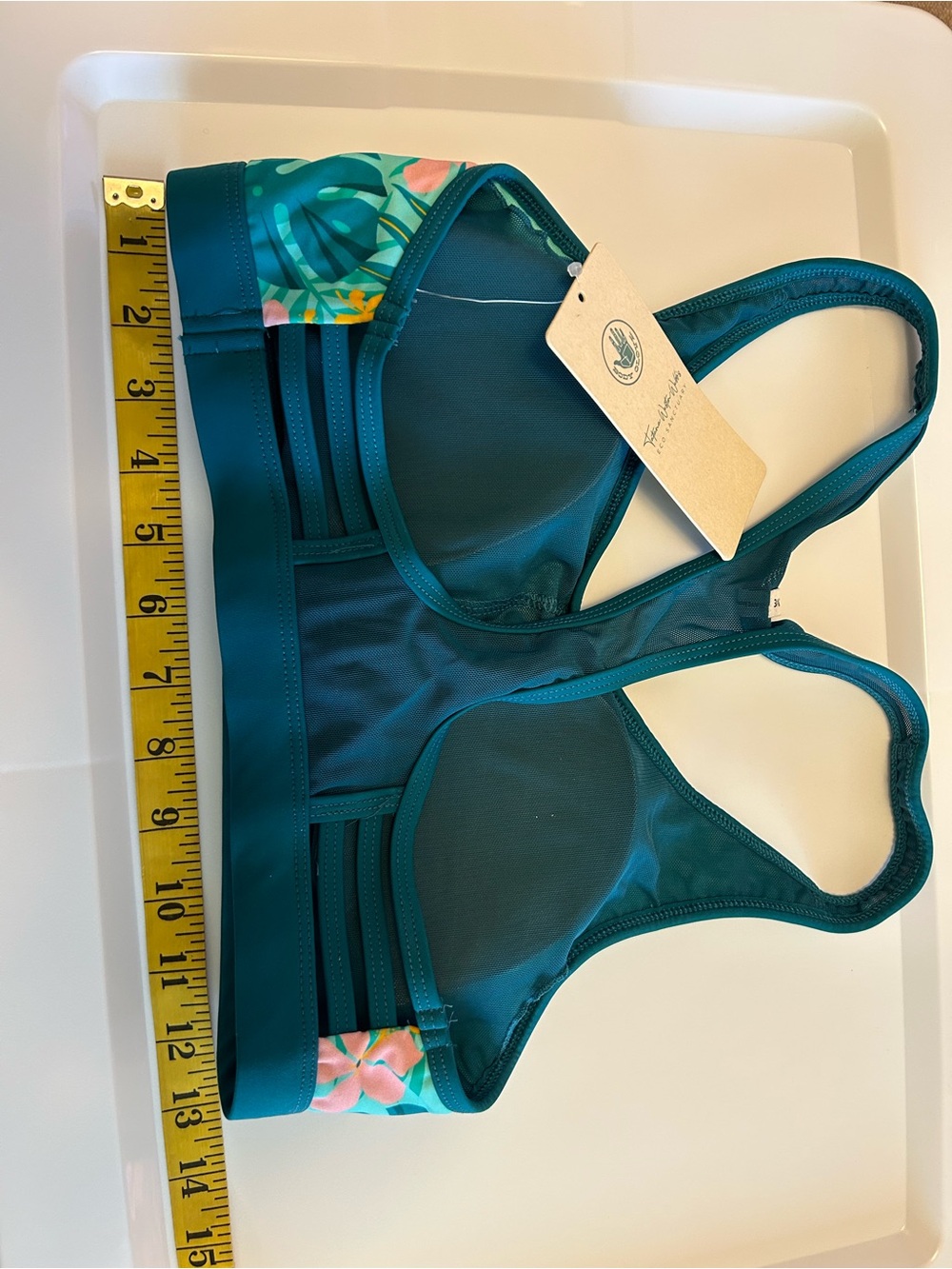 Body Glove SET Splash Shorts and Equalizer Bra Flor Nove/Sea Mist Size L NWT - Picture 13 of 14